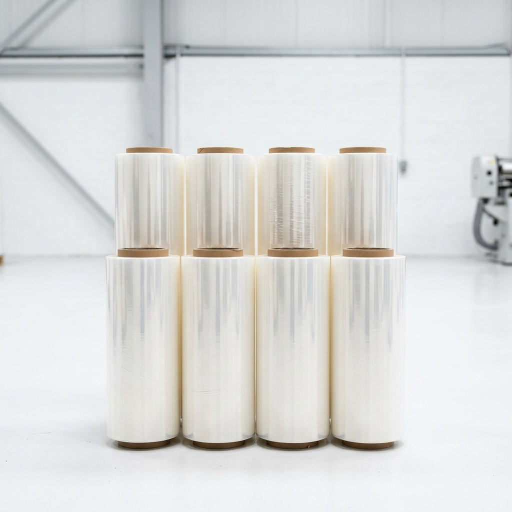 Polyester film rolls at UKB facility